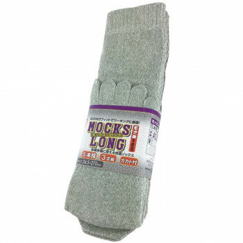 小野商事 エース モックスロング 五本指ソックス 3足組 AG289