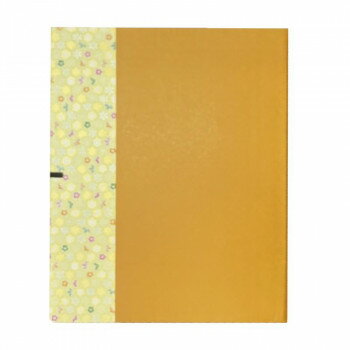 軽々半紙ばさみ 花友禅鳥の子 辛子・FA20-4