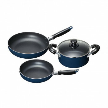 スティージーII IH対応両手鍋＆フライパン3点セット MB-2380 1034318