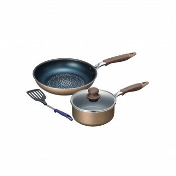 ブラナーノII IH対応片手鍋18cm＆フライパン26cm(ツール付) MB-2397 1034369