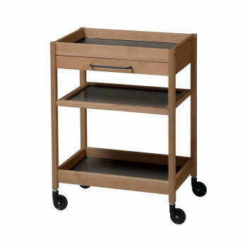 弘益(KOEKI) UTILITY トーレ 木製ワゴン 引き出し付 ブラウン リバーシブル棚板 TORE3HBR [ラッピング..