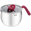 T-fal(ティファール) オプティスペースIH ステンレス マルチポット16cm ルージュ G74783(ルージュ) 6148-062