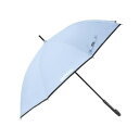 OUTDOOR PRODUCTS 晴雨兼用長傘 裏PU無地 ジャンプ傘 60cm ライトブルー 10002529