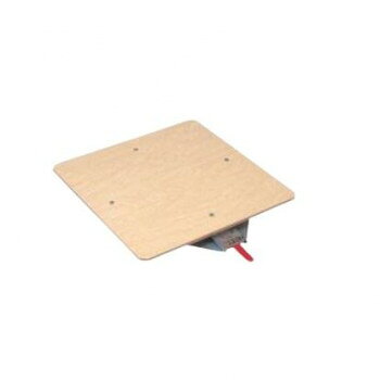 サカエ クルクル回転盤 合板天板 500×609×30mm ハンドストッパー付 KS-50T [ラッピ...