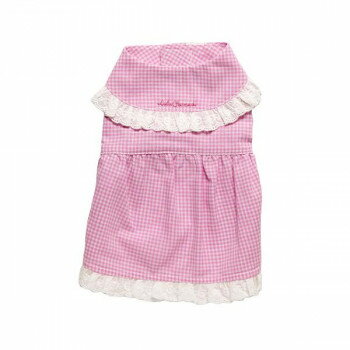 ペット用品 ドッグウェア チェック柄ワンピース Pink/ピンク Sサイズ DG-CHK03-S