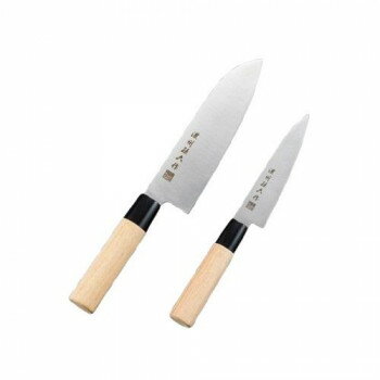 濃州孫六作 和包丁2点セット(黒口輪) 50P 5307-459