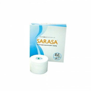 ファロス さらさ通気ホワイトテープ 5.0cm×13.7m 6巻入 WT500