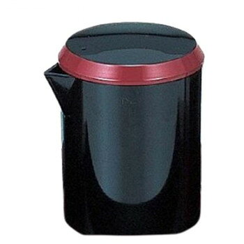 ABS樹脂筒型醤油差し 黒朱帯 70010110