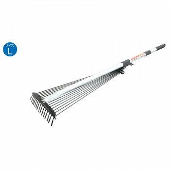 片山利器 TH アルミ柄 伸縮式ガーデンレーキ L GR-180L 600191