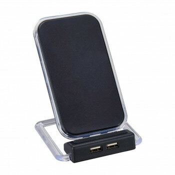 アイトック 2USBポート付ワイヤレス充電器アスタブ 6169-23 4328-036