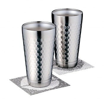 ツチメ 2層タンブラーペア350ml(コースター付) CTHM-05-KI 4115-061