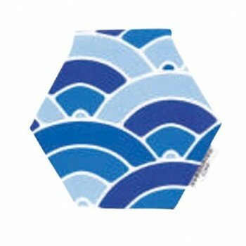 くろちく linkfabric 六角ミニミラー 青海波b 21809177