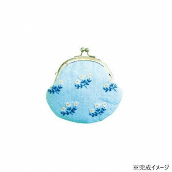 戸塚刺しゅう 刺繍キット 戸塚刺しゅう×星燈社 星あかりの刺繍手帖 がま口「むくげ」 534