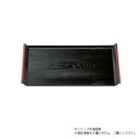 尺2アイディー木目盆 黒天朱(ノンスリップ加工) 15234640