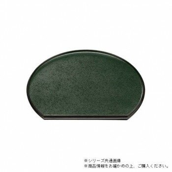尺1新半月両面盆 緑天黒クリアータタキ/朱天黒 50410880