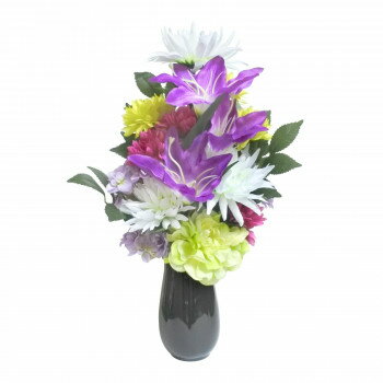 お供え用(仏花) CT触媒加工 アーティフィシャルフラワー お供えアレンジメント M C34461M