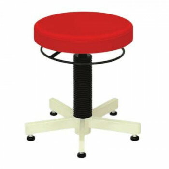 高田ベッド製作所 PTスツール(アジャスター付き) レッド TB-764-02 [ラッピング不可][代引不可][同梱不可]