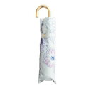 三国 裏UVシルバーコーティング雨晴兼用折りたたみ傘 Anemone オフ白 S2712201