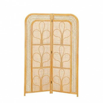 今枝商店 Romantic Rattan 籐スクリーン 2連(2パネル) ハイタイプ B203 [ラッピング不可][代引不可][同梱不可]