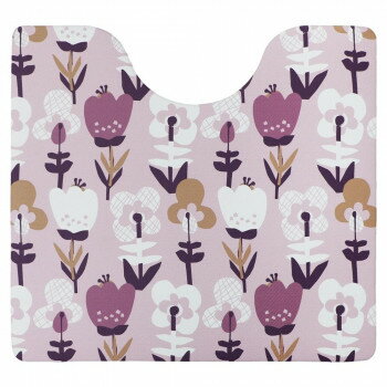 モノグサ PVC 拭ける トイレマット マルチフラワー ヨコズナクリエーション