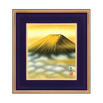葛谷聖山(梅月)色紙額 1251340・金富士