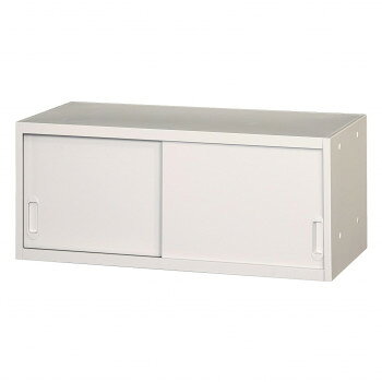壁面収納家具/D:450・ホワイトタイプ 上置専用引違戸/ラッチ仕様 H380 棚板なし・錠なし ALPSホワイト色 COM-UASR-W4A [ラッピング不可][代引不可][同梱不可]