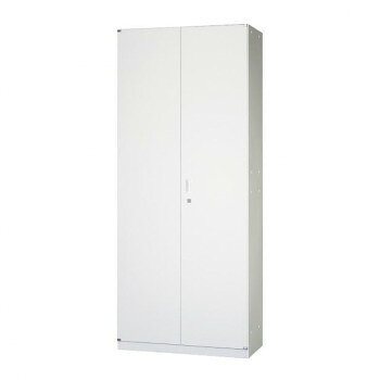 壁面収納家具/D:450・ホワイトタイプ 両開戸 H2160 棚板5枚・ベース・アジャスター付 ALPSホワイト色 COM-UAH-W21B [ラッピング不可][代引不可][同梱不可]