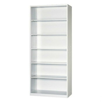 壁面収納家具/D:450・ホワイトタイプ オープン H2100 棚板5枚付 ALPSホワイト色 COM-UAO-W21 [ラッピング不可][代引不可][同梱不可]