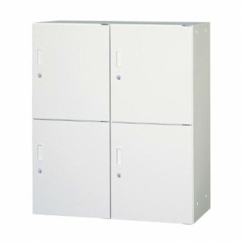 壁面収納家具/D:450・ホワイトタイプ パーソナル収納庫 投入口無 シリンダー錠 固定棚4枚付 ALPSホワイト色 COM-UAL-W11 [ラッピング不可][代引不可][同梱不可]
