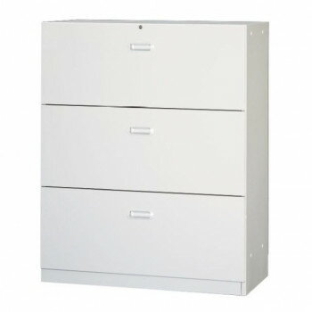 壁面収納家具/D:400・ホワイトタイプ ラテラルキャビネット3段下置専用 仕切板6枚・アジャスター付 ALPSホワイト色 UAA4-W11B [ラッピング不可][代引不可][同梱不可]