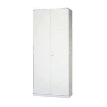 壁面収納家具/D:400・ホワイトタイプ 両開戸 H2160 棚板5枚・ベース・アジャスター付 ALPSホワイト色 COM-UAH4-W21B [ラッピング不可][代引不可][同梱不可]
