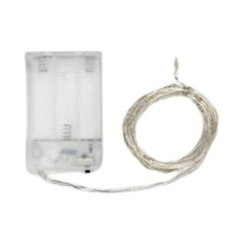 パーティ 飾り付け用LEDライトワイヤーガーランド ジュエリーライト 5m 50ライト電池BOX電池3本タイプ