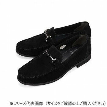 アビーロード ABBEY ROAD ビット金具付きスリッポンビジカジシューズ シルキーブラック 24.5cm AB9513