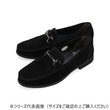 アビーロード ABBEY ROAD ビット金具付きスリッポンビジカジシューズ シルキーブラック 26.0cm AB9513