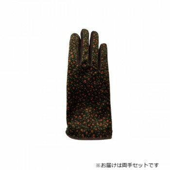 其它 - 婦人用手袋 コンビ豚革手袋 22cm グリーン/チャ(5) 001320921