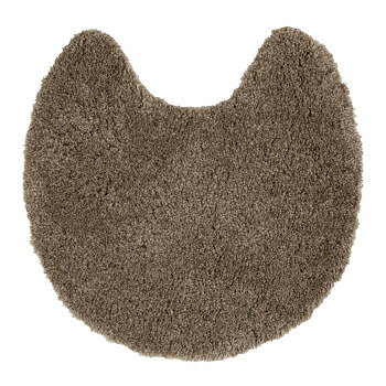 Toilet Mats - カキウチ SELECT JUST FIT MARURU トイレマット M ブラウン 58×58cm