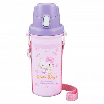 オーエスケー KTR No.2 ハローキティ リボン 直飲み水筒 600ml SC-600B