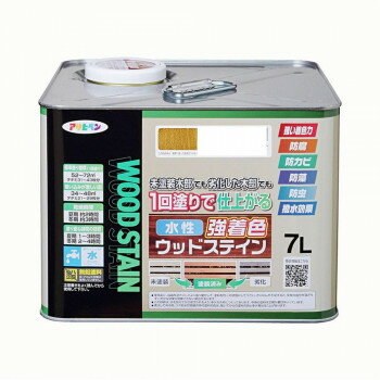　ギフト対応について　楽天国際配送対象店舗 （海外配送）　Rakuten International Shipping&nbsp;アサヒペン 木部塗料 水性強着色ウッドステイン 7L オーク 防カビ 防虫 防藻 撥水おすすめ【アサヒペン 木部塗料 水性強着色ウッドステイン 7L オーク 防カビ 防虫 防藻 撥水】 fk094igrjs 隠ぺいが高く、1回塗りで仕上がる水性・低臭タイプの木部専用塗料です。木目を生かした美しいステイン仕上げができ、日光や雨に強く耐候性に優れています。防腐・防カビ・防藻・防虫効果があり、長期間、木部を美しく保ちます。撥水剤の配合により長期間撥水性を維持し、木部を保護します。サイズ240×240×180mm個装サイズ：24×24×18cm重量9200g個装重量：9200g生産国日本 製品詳細 商品名：アサヒペン　木部塗料　水性強着色ウッドステイン　7L　オーク　防カビ　防虫　防藻　撥水カラー・サイズ名称：2089284JANコード：4970925464873 広告文責 (有)イースクエアTEL:0120-532-772 ※お客さま都合による、ご注文後の[キャンセル][変更][返品][交換]はお受けできませんのでご注意下さいませ。※当店では、すべての商品で在庫を持っておりません。記載の納期を必ずご確認ください。※ご注文いただいた場合でもメーカーの[在庫切れ][欠品][廃盤]などの理由で、[記載の納期より発送が遅れる][発送できない]場合がございます。その際は、当店よりご連絡させていただきます。あらかじめご了承ください。 こちらの商品は【お取り寄せ(14営業日以内に発送予定)】となります。