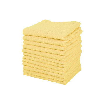 Towel - 200匁カラーフェイスタオル12枚組 イエロー ZG-20Y