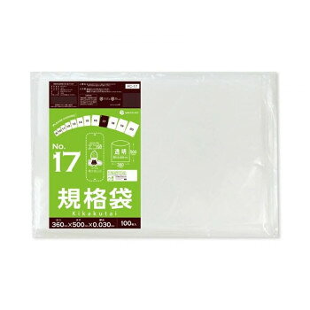 ECO TAI エコ袋 No.17 規格袋 FC-17 透明 100枚×20冊 [ラッピング不可][ ...