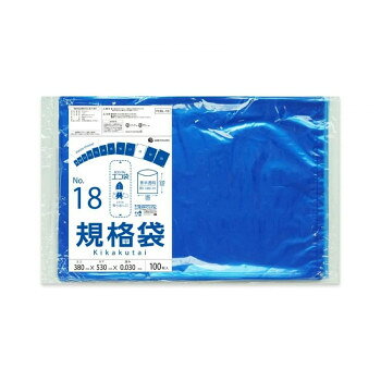 &nbsp;ECO TAI エコ袋 No.18 規格袋 FCBL-18 青半透明 100枚×20冊食品対応で保存袋としても使用可能【ECO TAI エコ袋 No.18 規格袋 FCBL-18 青半透明 100枚×20冊】 fk094igrjs 低密度ポリエチレンのツルツル素材の規格袋18号です。食品取扱い現場で異物混入対策として使用できる青半透明です。0.03mm厚で商品の仕分けや梱包に役立ちます。A4ファイル2枚が入るくらいの大きさです。食品対応の袋なので、保存袋としても使用できます。厚生労働省が定める検査基準に適合し、食品に悪影響を及ぼす有害物質が含まれないことを証明しています。(検査機関:一般社団法人 新日本検定協会)食品衛生法・食品、添加物等の規格基準(昭和34年厚生省告知第370号)に適合しています。RoHS指定適合商品です。※お届けが法人の場合は、お届け先の住所に法人名(屋号)の記載をお願いいたします。※北海道・沖縄・離島へのお届けは別途送料が発生いたします。サイズW380×H530×厚み0.030mm個装サイズ：26×40×30cm重量個装重量：20100g素材・材質LDPE仕様カラー:青(半透明)RoHS指定適合商品セット内容100枚×20冊生産国ベトナム 広告文責 (有)イースクエアTEL:0120-532-772 ※お客さま都合による、ご注文後の[キャンセル][変更][返品][交換]はお受けできませんのでご注意下さいませ。※当店では、すべての商品で在庫を持っておりません。記載の納期を必ずご確認ください。※ご注文いただいた場合でもメーカーの[在庫切れ][欠品][廃盤]などの理由で、[記載の納期より発送が遅れる][発送できない]場合がございます。その際は、当店よりご連絡させていただきます。あらかじめご了承ください。※こちらの商品は【他商品との同梱】ができません。※こちらの商品は【ギフトサービス】をお受けすることができません。 こちらの商品は【お取り寄せ(14営業日以内に発送予定)】となります。