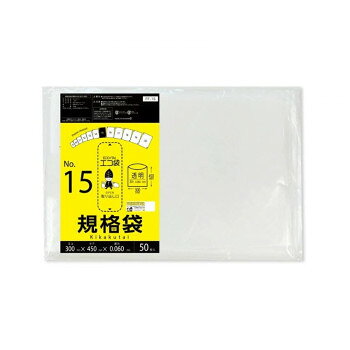 &nbsp;ECO TAI エコ袋 No.15 規格袋 FF-15 透明 50枚×25冊食品対応で保存袋としても使用可能【ECO TAI エコ袋 No.15 規格袋 FF-15 透明 50枚×25冊】 fk094igrjs 低密度ポリエチレンのツルツル素材の規格袋15号です。0.06mm厚で厚手タイプで商品の仕分けや梱包に役立ちます。四つ折りの新聞紙が入るくらいの大きさです。食品対応の袋なので、保存袋としても使用できます。厚生労働省が定める検査基準に適合し、食品に悪影響を及ぼす有害物質が含まれないことを証明しています。(検査機関:一般社団法人 新日本検定協会)食品衛生法・食品、添加物等の規格基準(昭和34年厚生省告知第370号)に適合しています。RoHS指定適合商品です。※お届けが法人の場合は、お届け先の住所に法人名(屋号)の記載をお願いいたします。※北海道・沖縄・離島へのお届けは別途送料が発生いたします。サイズW300×H450×厚み0.06mm個装サイズ：24.5×31.5×33cm重量個装重量：16800g素材・材質LDPE仕様カラー:透明RoHS指定適合商品セット内容50枚×25冊生産国ベトナム 広告文責 (有)イースクエアTEL:0120-532-772 ※お客さま都合による、ご注文後の[キャンセル][変更][返品][交換]はお受けできませんのでご注意下さいませ。※当店では、すべての商品で在庫を持っておりません。記載の納期を必ずご確認ください。※ご注文いただいた場合でもメーカーの[在庫切れ][欠品][廃盤]などの理由で、[記載の納期より発送が遅れる][発送できない]場合がございます。その際は、当店よりご連絡させていただきます。あらかじめご了承ください。※こちらの商品は【他商品との同梱】ができません。※こちらの商品は【ギフトサービス】をお受けすることができません。 こちらの商品は【お取り寄せ(7〜10営業日以内に発送予定)】となります。