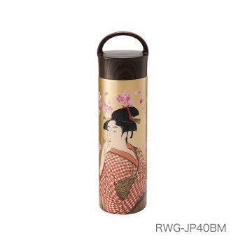 ReachWil魔法瓶 日本伝統文化 ステンレスマグボトル400ml ビードロを吹く娘 RWG-JP40BM