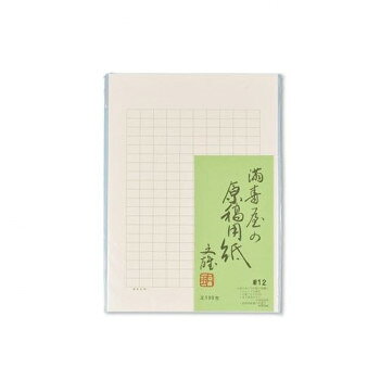 満寿屋の原稿用紙 デラックス紙 B5大判 200字詰め 濃いグリーン罫線 5冊セット No.12