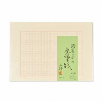 満寿屋の原稿用紙 クリーム紙 ほぼB4判 400字詰め セピア罫線 5冊セット No.113
