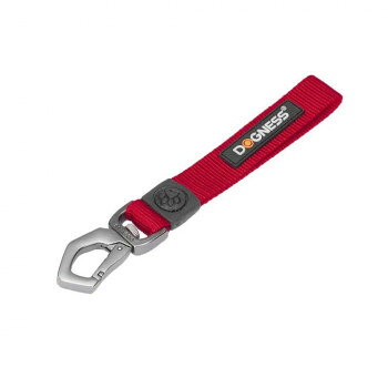 DOGNESS ドッグネス カーシートベルト ショート ブライトレッド