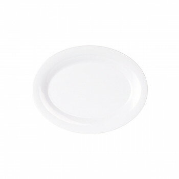 Kids Tableware - オーバルプレート 24cm ホワイト CR209W