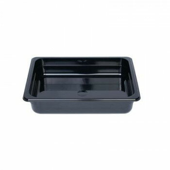 Bread Making Goods - フードパン 1/2 深さ65mm ブラック PLPA8122BK