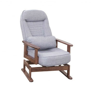 サン・ハーベスト 折りたたみ式 木肘回転高座椅子 SP-823R(C-01) GY グレー [ラッピング不可][代引不可][同梱不可]