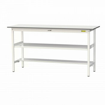 山金工業(YamaTec) SUPH-1860TF-WW ワークテーブル150シリーズ 固定式 中間棚付 (H...